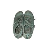 Keen Leather Sneakers Lace Up Hush Lea CNX 1020372 Seafoam Green Womens 10 Photo 4