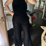 MISA Los Angeles Misa Women’s Medium Black Velvet Xandra Jumpsuit Photo 0