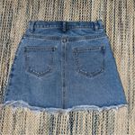 Brandy Melville John Galt Light Medium Wash Blue Denim Mini Skirt One Size Photo 4