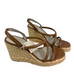 Sanctuary Tan Leather Strappy Wedge Sandals Size 8.5M | NWT $129 | Wedge Heels Photo 5
