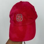 NC State Wolfpack Custom Bleach Splatter Dad Hat OS Embroidered Red Photo 2