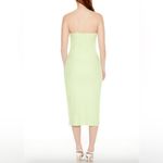 Forever 21 Pale Green Ruched One Shoulder Midi Dress Photo 2