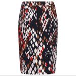 Hugo Boss BOSS • Vilea 1 Skirt pencil slim abstract snake print red tan black white Photo 13