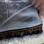 Celebrity Pink Paisley denim jean Shorts Size 3 distressed blue Bohemian Western Photo 6