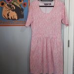 Lands' End  Pink and White Floral Print Fit & Flare Pocket Dress Photo 12