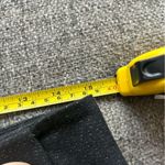 Banana Republic Black Wool Mini Skirt, Silver Thread, size 8 Photo 4