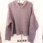 ZARA Oversized Purple Hooded Knit Top Size M Photo 1
