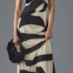 Revolve Anthropologie Bardot Black White Citron Halter Midi Bodycon Dress Photo 5