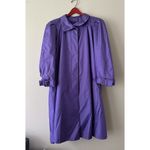 VTG J Gallery Purple Trench Coat Womens Size 5/6 English Country side Old Money Photo 1