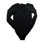 Topshop  Cut-Out Long Sleeve Bodysuit in Black, Size 12/L​​​ Photo 3