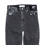 Abercrombie & Fitch Super Skinny Ankle High Rise Mixed Fabric Jeans 25 / 0 Short Photo 3