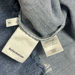 Reformation Kayla Distressed Corset Lace Up Denim Mini Dress Light Wash Size 2 Photo 6