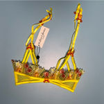 For Love & Lemons NWT‎  x Victoria’s Secret Garter Belt in Yellow Cherry Size S Photo 1