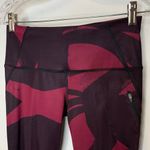 Lululemon All Sport Legging Crop Back Spin Stroke Dashing Purple Black Sz 6 Photo 4