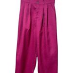Cider High Waist Wide Leg Tweed Purple Trouser Pants Sz L Photo 3