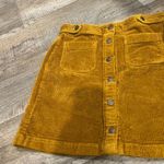 Madewell , Corduroy A-Line Mini Skirt, Patch Pockets “Antique Gold”, Size 4 Photo 8