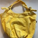 American Eagle  Yellow Trendy Canvas Shoulder Bag Purse Boho Handbag Tote Summer Photo 1