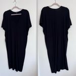 Universal Standard  Teresa‎ liquid Jersey v neck dress black Photo 2