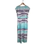 Chico's Chico’s Maxi Dress Coastal Size Small Summer Colorful Blue Purple Beach Photo 5