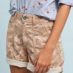Anthropologie The Wanderer brown camo cuffed relaxed 28 shorts Photo 0