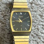 Orient Quartz women’s vintage‎ Gold/Black diamond crystal watch one size Gold Photo 1
