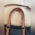 Fossil  Vintage Brown Leather Handbag Tote Bag Purse Photo 2
