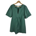 Pomander Place Tuckernuck Pleated Mini Dress Medium Green V Photo 1