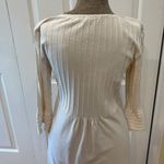 Orvis  Cream crew neck 3/4 sleeve textured detail 
Cotton dress Photo 7
