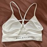 Balance Athletica Vitality Sports Bra Size M Medium White Photo 1