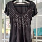 Victoria's Secret Victoria’s secret black angel wing tshirt Photo 0