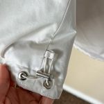 Duno white mixed media cropped puff down jacket Size M Photo 13