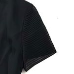 Talbots Vintage‎  Black Maxi Dress Chiffon Size 18 Short Sleeve Timeless Classic Photo 4