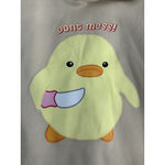 Unisex Medium Tan Easter Theme Long Sleeve Pullover Hooded Sweatshirt Brown Photo 2