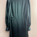 Alexia Admor  Emerald Green faux Wrap Dress long sleeve silky size 4 Photo 2