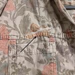 We The Free People Opal Swing Floral Denim Jacket Bohemian Photo 4