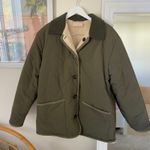Free People We The Free Arnelle Reversible Teddy Chore Jacket Barn Coat Medium Photo 2