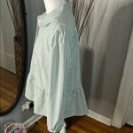 Zac and Rachel  Mint and White Striped Shirt Photo 5