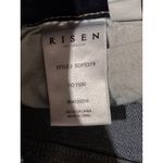 Risen Jeans Womens 11 30 Blue Denim Cropped Flare Button Fly Crossover High Rise Photo 3