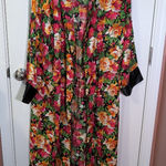 Victoria's Secret Vintage  Gold Label Iridescent Floral Robe Medium/Large Photo 0