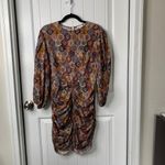 RHODE Sasha ruched mini‎ Dress Tabriz long sleeves Size Medium vacation summer Photo 2