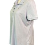 Lacoste Women’s Polo Shirt Size 46 Large Light Blue Stretch Cotton Short Sleeve Photo 2