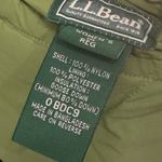 LL Bean Women M Quilted Reversible Goose Down Cold Weather Green Puffer Vest Size M Photo 10