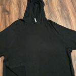 Lululemon  Athletica black hoodie short sleeve jacket oversized size small Photo 3