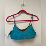 UO Without Walls Black Gold Metallic Reversible Bathing Suit Top SZ L Size L Photo 4