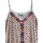 Savanna Jane Sleeveless Flowy Maxi Dress Sz M Embroidered High Slits Resort Wear Brown Size M Photo 2