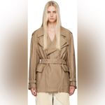 Helmut Lang  Taupe Rider Trench Coat in Driftwood Size XS Photo 7