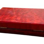 Madison West Red and Gold Heart Clutch Photo 6