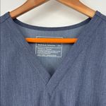 FIGS Fig Caterina One Pocket Short Sleeve Scrub Top Women’s Size 3XL in Blue-Gray Photo 1