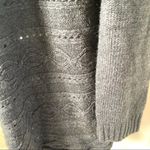 Cable & Gauge  grey front buckle cardigan sweater Photo 7