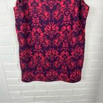CAbi Modern Cameo Magenta Face Figure Patterned Tank Top Size M Photo 3